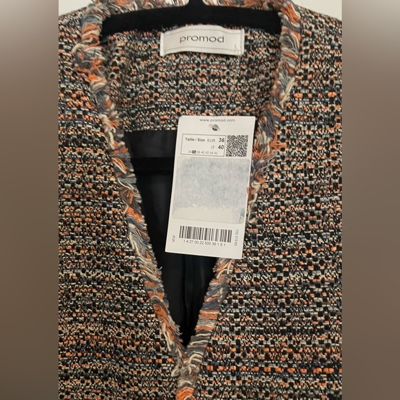 🇫🇷Promod Tweed Jacket/ Coat NWT - Size S/36 - Picture 6 of 8